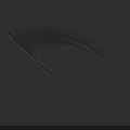 Warrior Character With Beast Claw Inspired Curved Black Blade And Red Black Handle
