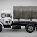 UN Marked Heavy Duty Six Wheel Functional Cargo Truck With Cover