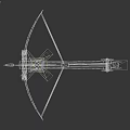 Medieval Wooden Siege Weapon With Metal Reinforcements And Projectile Arm Structure