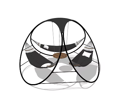 Modern Hammock Outdoor Furniture 3d model Modern Hammock Outdoor Furniture 3d model