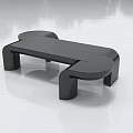 Public Chairs Modern Design With Curved Lines And Black Sleek Contemporary Style