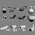 Security surveillance camera combination 3d model