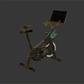 Modern Exercise Bike With Tablet Display For Home Indoor Fitness Equipment