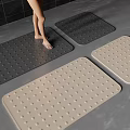 Non slip Bathroom Mats in Dark Gray and Beige for Bathroom Floor Use