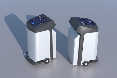 Modern robot intelligent sweeping robot 3d model