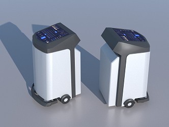 Modern robot intelligent sweeping robot 3d model