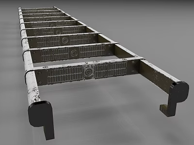 Metal Ladder Tools 3d model