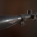 Two High Precision Hunting Rifles With Scopes And Wooden Stocks Displayed On Dark Background
