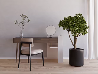 Modern Dresser Chair 3d model