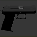 Modern Beretta M9 Handgun With Metallic Finish And Ergonomic Black Grip