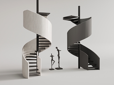 modern revolving staircase handrail staircase model