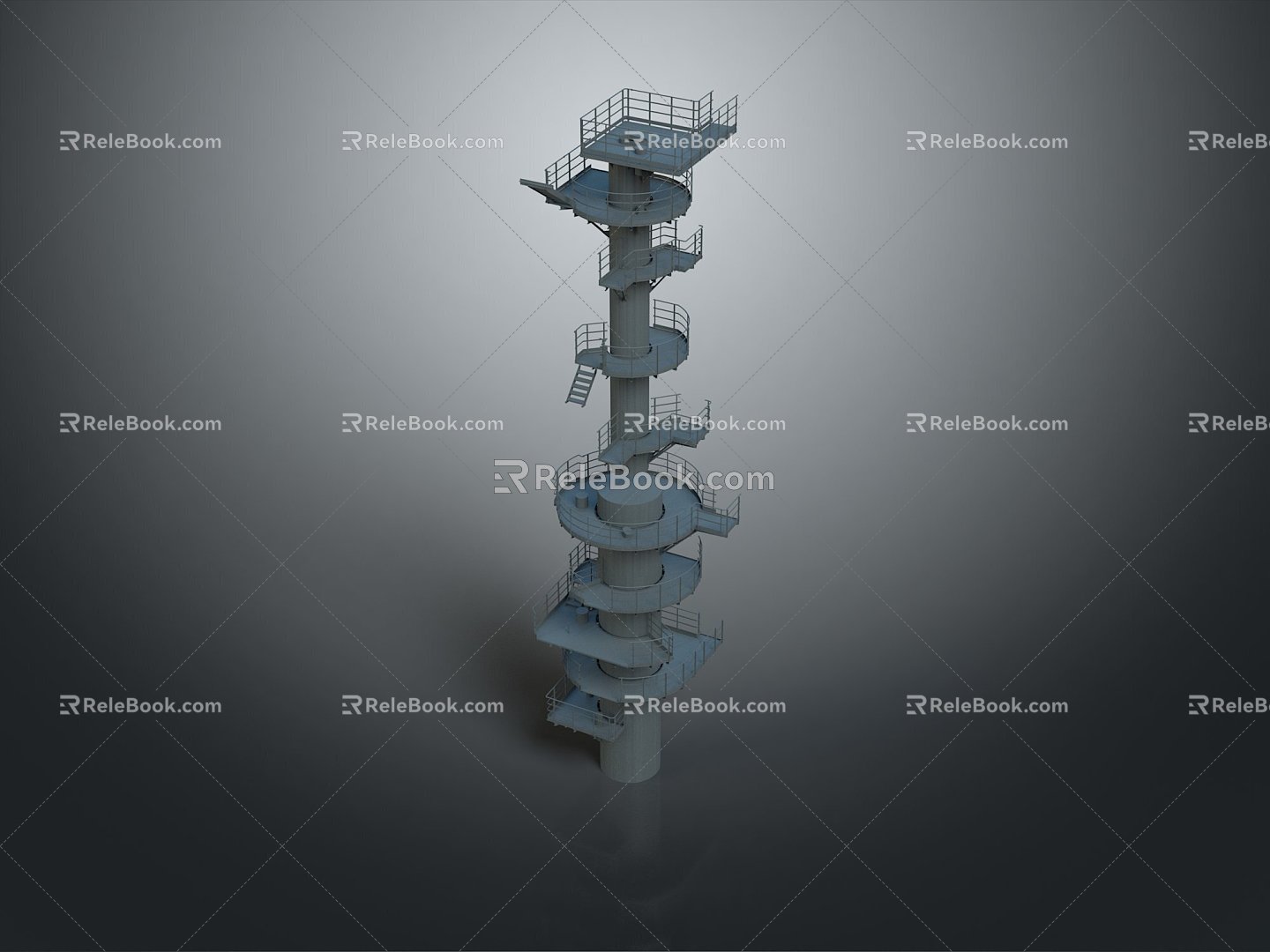 Tower Architecture Landscape Outdoor Game Environment Tower Defense Sentinel Tower Air Defense Battery Turret Turret Turntable 3d model