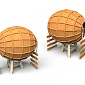 Fruit Climbing Non-standard Features Expanding Paradise Crawling Amusement Park Children's Amusement Park Playground 3d model