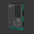 Industrial Commercial Equipment With Metal Casing Ventilation Slots And Control Panel