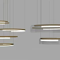 Modern chandelier combination 3d model