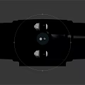 Black Mechanical Device With Cylindrical Body Long Rod And Mounting Base