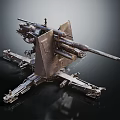 Industrial Architecture Vintage Metal Structure With Mechanical Components And Steel Frame