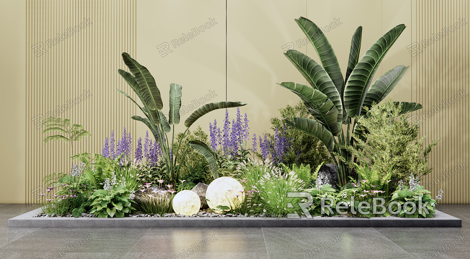 Modern Plants Plant Push Landscape model