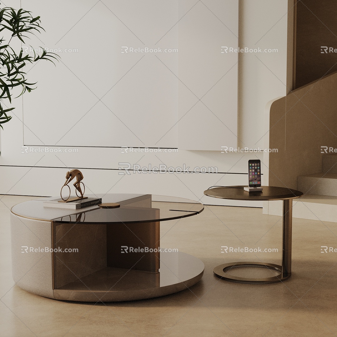 Modern coffee table model