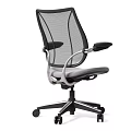 Ergonomic Modern Office Chair with Mesh Back Adjustable Armrests Gray Seat Cushion
