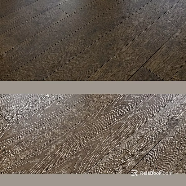 Natural Hardwood Flooring With Distinct Wood Grain And Warm Brown Tones For Interior Spaces 3d model 