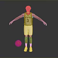 Man Standing In White Spurs Basketball Jersey Number 3 With Arms Outstretched And Basketball