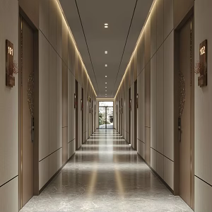 Modern Corridor Hotel Corridor 3d model