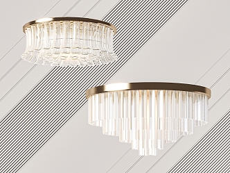 Light Luxury Crystal Chandelier 3d model