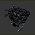 Detailed 3D Warrior Model With Armor Sword And Crouching Battle Pose