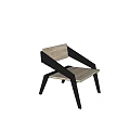 Modern Wooden Kids Chair With Black Metal Frame And Safe Design For Children