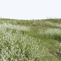 Modern Grassland Shrub Grass Green Plant Shrub Plant Pile Landscape Tree 3d model