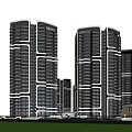 Modern High Rise Residential Building With Surrounding Trees And Architecture Design