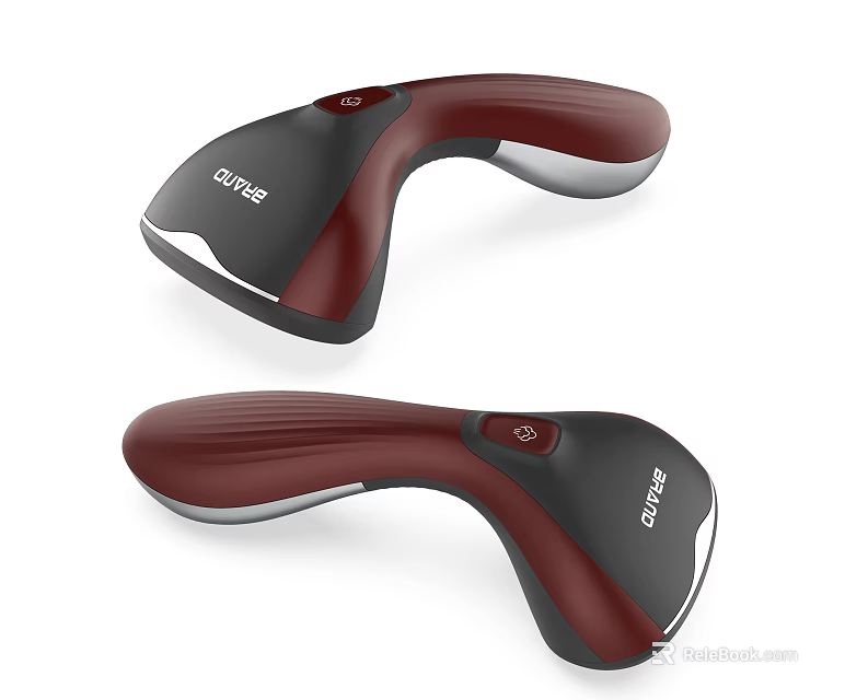 OTOVE Handheld Massager With Ergonomic Red And Black Design For Daily Relaxation 3d model 
