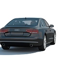 Audi A8L 2012 Audi has less simple mold surface 3d model