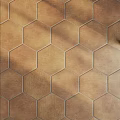 Hexagonal Floor Tiles With Warm Tones And Uniform Arrangement 3d model