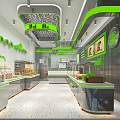 Gooden House Dessert Shop Interior With Green Accents Display Cases And Fresh Desserts