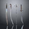 Modern Sword Officer Sword Long Sword 3d model