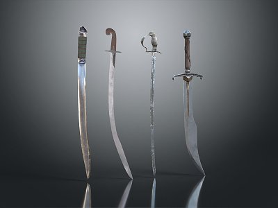 Modern Sword Officer Sword Long Sword 3d model