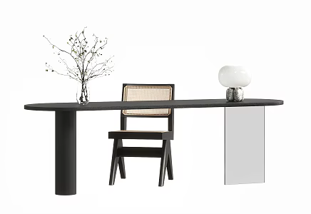 Quiet Tables and Chairs Office Tables and Chairs Leisure Tables and Chairs Dining Tables and Chairs 3d model