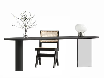 Quiet Tables and Chairs Office Tables and Chairs Leisure Tables and Chairs Dining Tables and Chairs 3d model