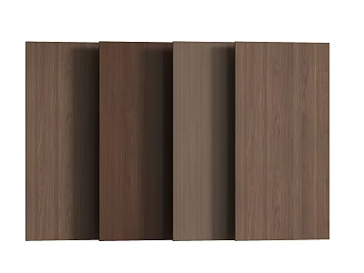 Wooden Wall Panels In Different Brown Shades With Natural Wood Grain Arranged Together 3d model