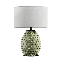 Blue Textured Base Table Lamp With White Lampshade And Multiple Color Options 3d model