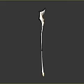 Ornate Medieval Fantasy Staff With Long Wooden Handle And Blue Gold Accents