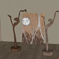 Floor lamp combination 3d model