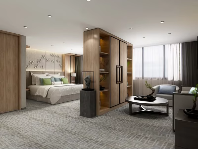 New Chinese Guest Room 3d model New Chinese Guest Room 3d model