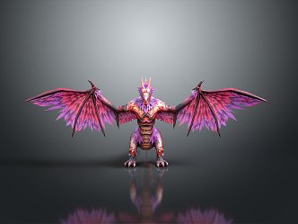 Monster Flying Monster Mountain Essence Alien Monster Alien Monster Warrior 3d model