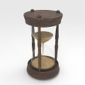 Vintage Wooden Hourglass With Glass Body And Sand Timer For Home Decor