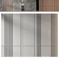 Modern Sofa Backdrop Wall Design With Marble Panels And Wooden Accents