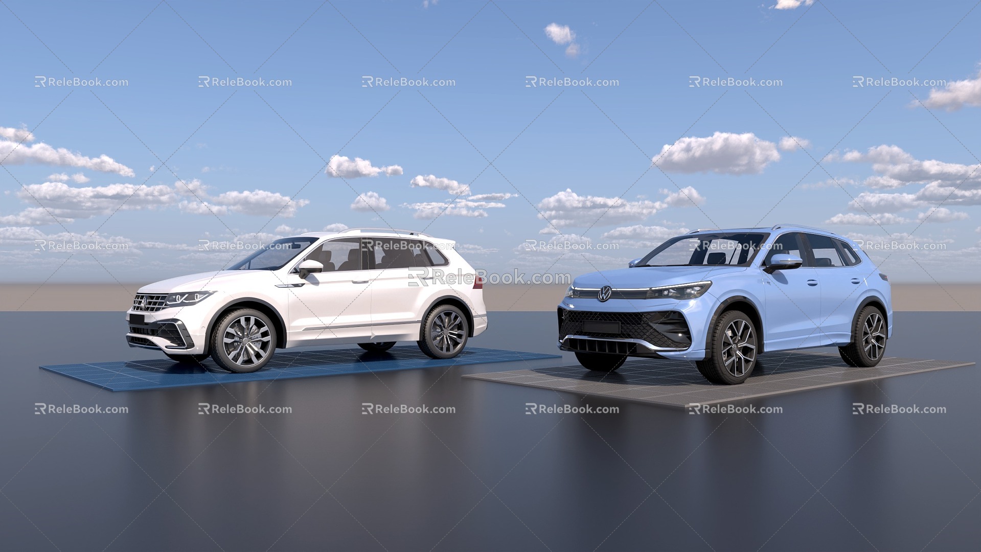 Volkswagen car off-road vehicle Volkswagen sedan Volkswagen Tiguan Volkswagen Tiguan L car station wagon camper car gasoline car family car 3d model