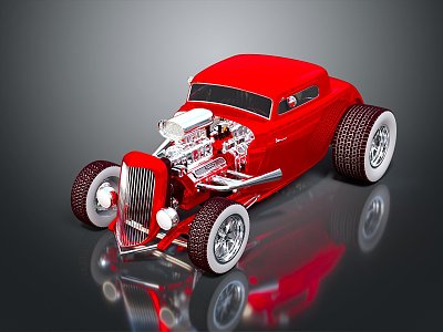 Modern classic car old car old car old car old car 3d model